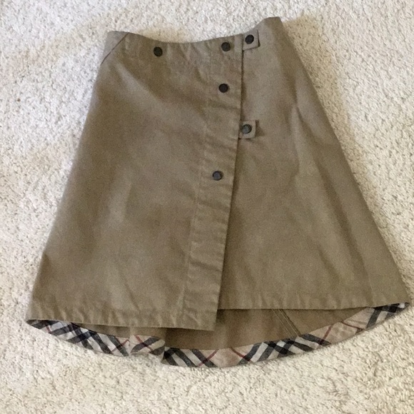 Authentic Burberry Girls Skirt size 4y Tan Brown